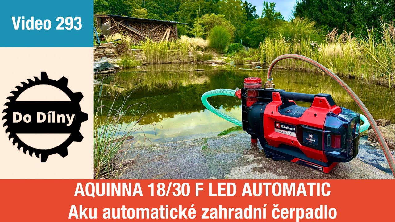 AQUINNA 18/30 F LED AUTOMATIC Aku automatické zahradní čerpadlo