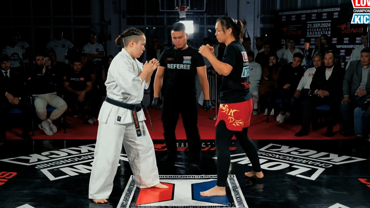 Low Kicks Only - Sanda Girl vs Kyokushin Girl