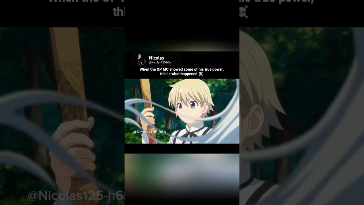 When the OP MC showed some of his true power, this is what happened.. #anime