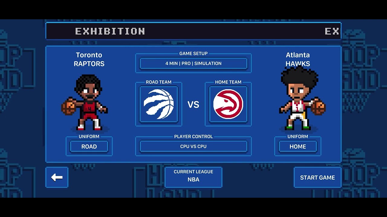Hawks (0-0) Vs Raptors (0-0) Hoop Land Simulation #2
