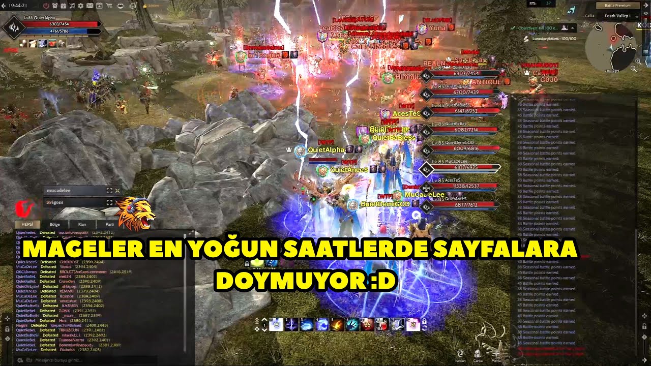 QuietAlpha - (Galia) Serverinde Death Valleyde Adım Atacak Yer YOK :D  ! Rise Online