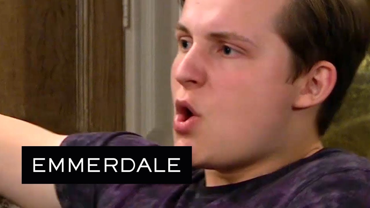 Emmerdale - Lachlan Throws a TV Remote at Baby Sebastian!