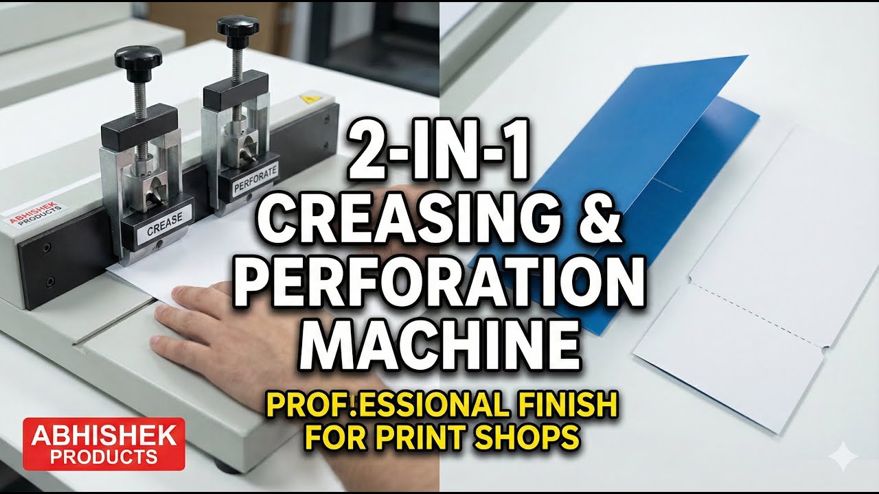 📄 2 In 1 Creasing & Perforating Machine 12A | Manual Operation | Multi | Best Price | AbhishekID.com