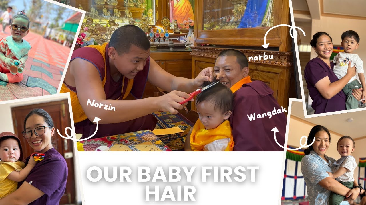My sister's baby got their first haircut + random videos with my cuties @jampakhando1349