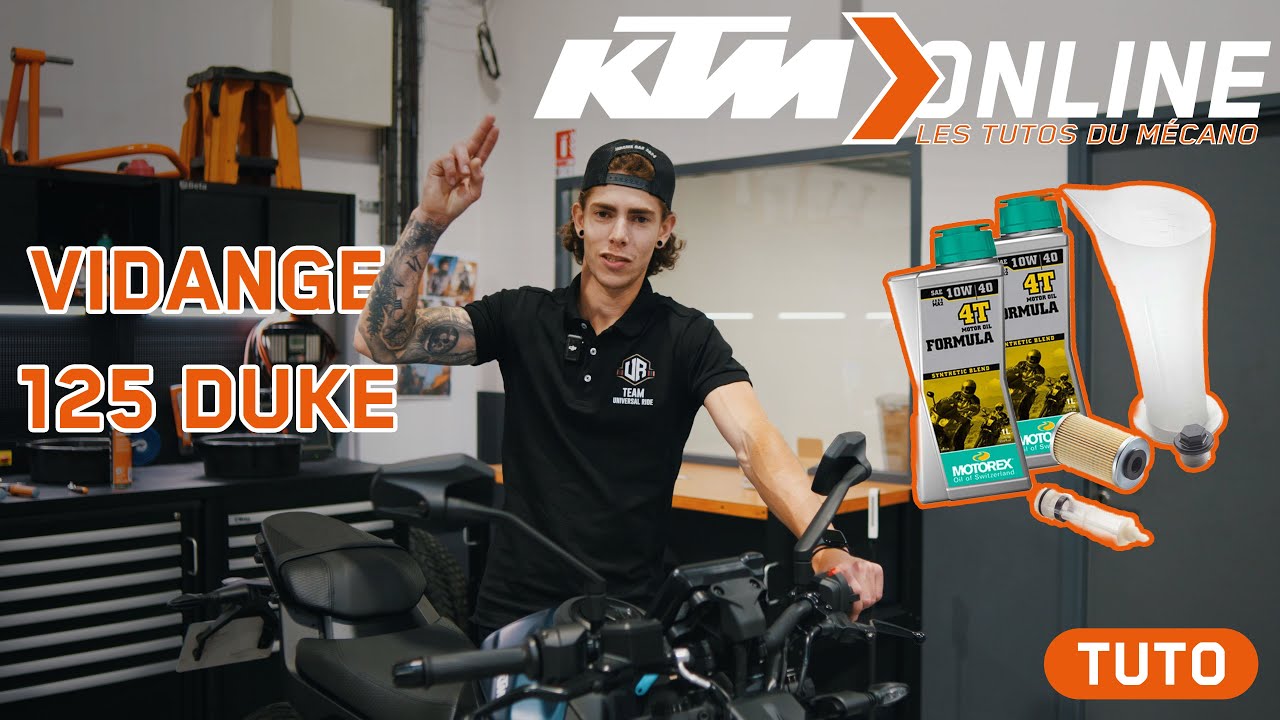 Tuto Vidange KTM 125 Duke | Votre entretien moto facile et rapide !