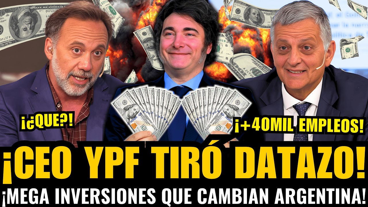 ¡CEO de YPF DEJÓ en SHOCK a todos CON MEGA INVERSIONES que CAMBIAN la ARGENTINA!