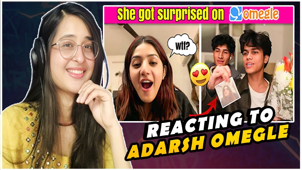 I Surprised EVERY SINGLE GIRL ON OMEGLE | REACTION😍🔥 | @adarshuc |Nidhi Unfiltered| #funny #omegle 