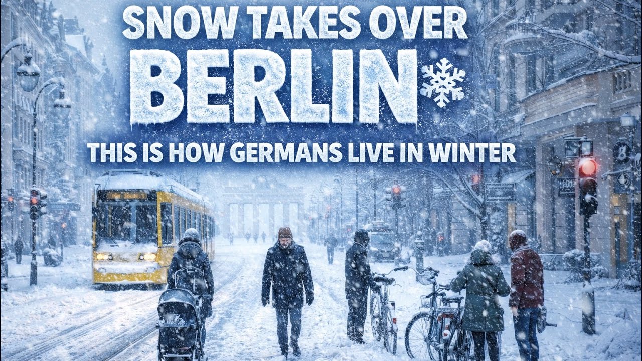 This Is How Berlin Lives in Deep Snow ❄️ | Real Winter Life in Germany🥶#berlin  #WinterLife #viral