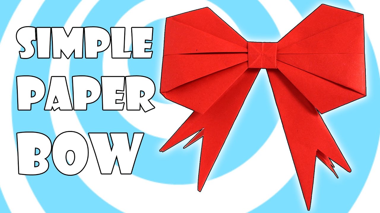 Origami Gift Bow / Ribbon ⧑ ( Easy Video Instructions)