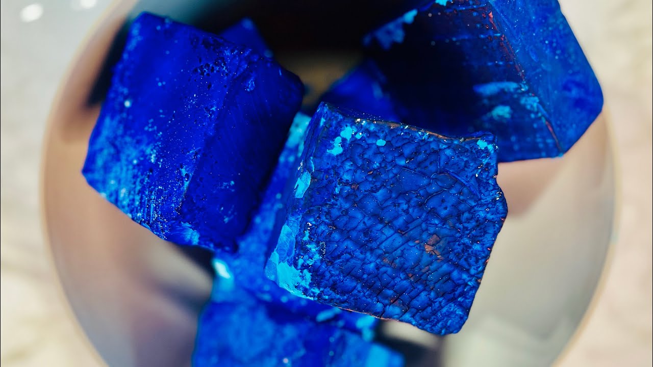 ASMR Deep Dyed Shades of Blue BSN | Gym Chalk Collab with @powderyworld