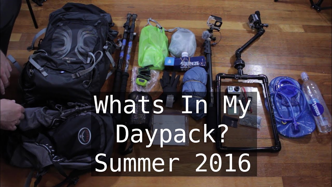 Whats In My Hiking Backpack / Daypack | Summer 2016