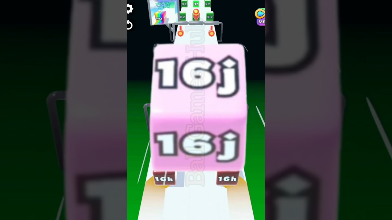 New Mega Score [ 16j ]Jelly Run 2048 Level Mode | Unseen Gameplay #ballgameshub #jellyrun2048 #fyp