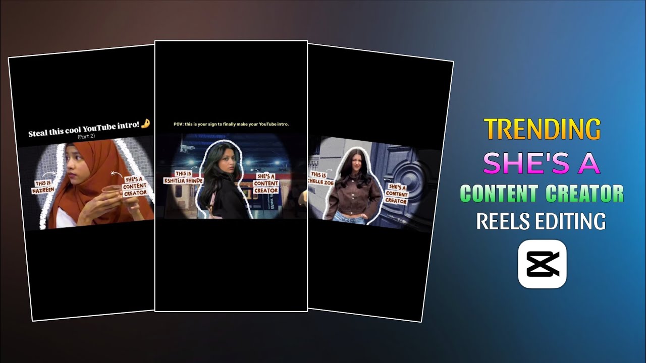 She's A Content Creator Reels Editing | She's A Content Creator Capcut Template |Viral Video Editing