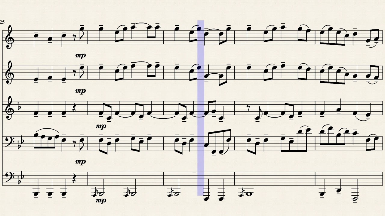 Yorkshire Ballad (James Barnes) - Brass Qunitet | Sheet music
