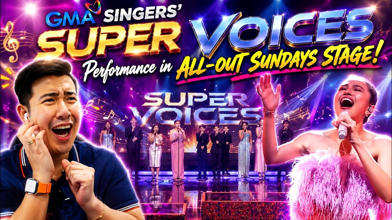 ALL OUT SUNDAYS : GMA SINGERS 'SUPER VOICES' Performance in All-Out Sundays Stage  | AOS REACTION