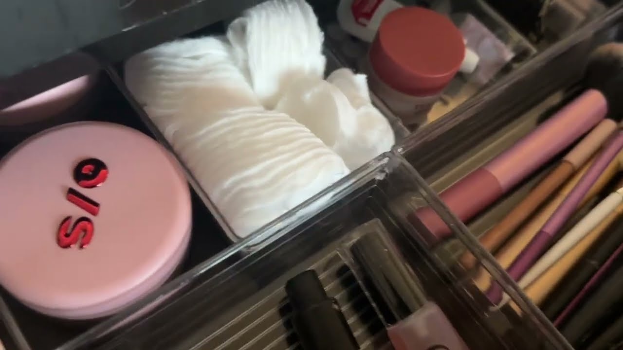 ASMR Lofi Organizing my vanity!
