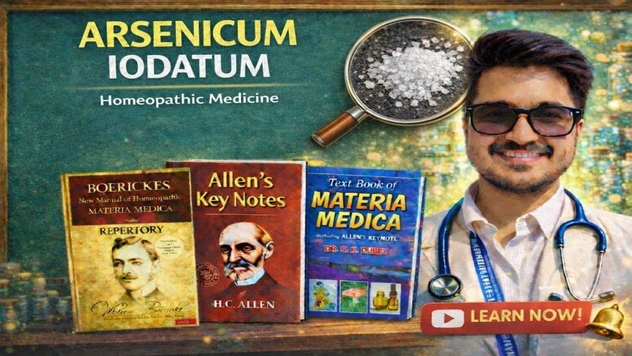 Arsenicum Iodatum (Most commonly asked remedy in your exams)