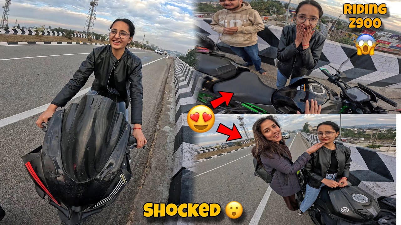 Yah Ladki Toh Rider Nikle 🙄 Shweta Shocked 😮⚡️ She Ride My Z900 💕 
