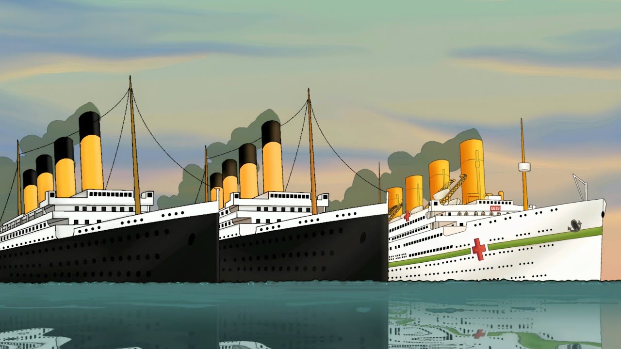 Olympic Class compilation | Olympic & Titanic & Britannic Flipaclip animation 🚢⭐️⚓️