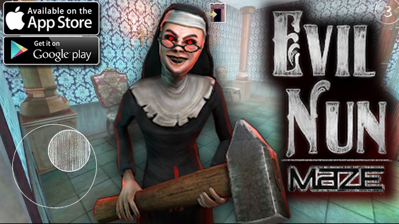 EVIL NUN MAZE GAMEPLAY - HORROR ESCAPE GAME (ANDROID / IOS)