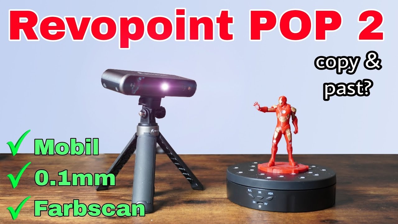 Revopoint POP2 3D Scanner - Diese Maßhaltigkeit! Großartig!