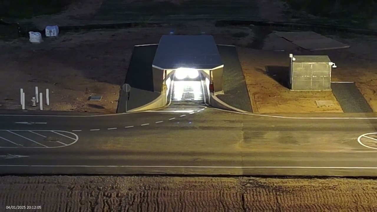 Tesla Gigafactory Texas | 4-1-25 | westside flight at night!