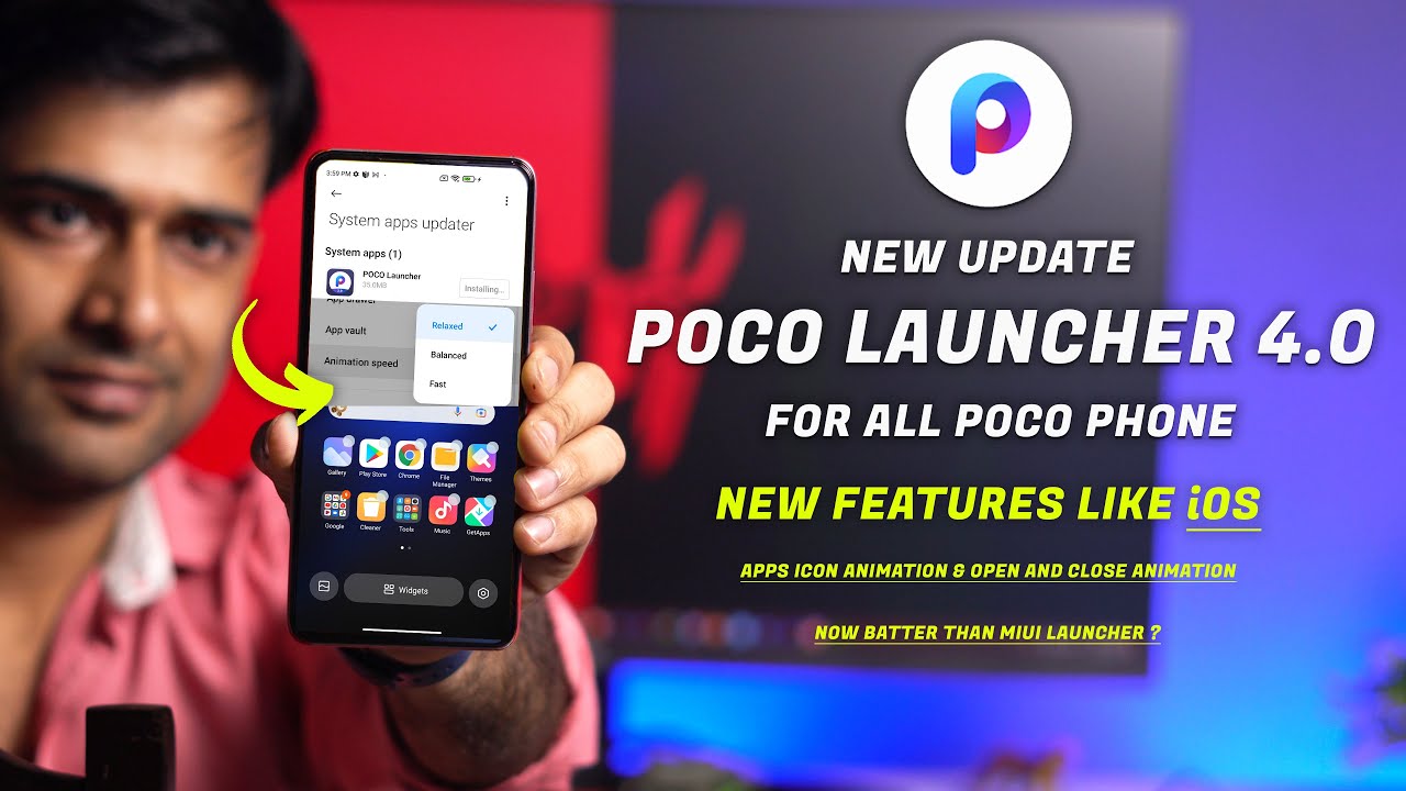 New POCO Launcher 4.0 for all POCO Phones, iOS Animation, Icons Animation, Animation Control bug fix