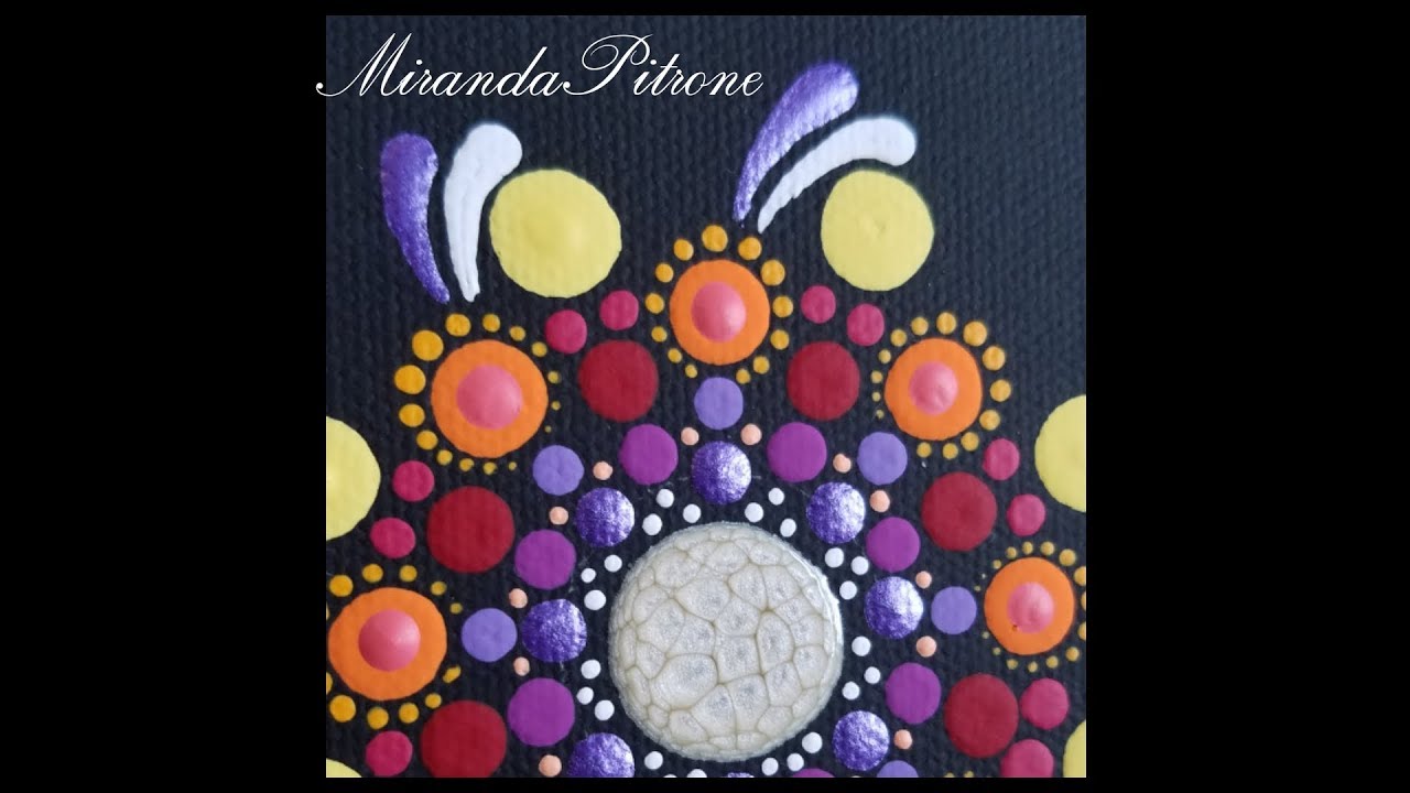 How to paint the swipe, dot drag,  swoosh, swoops, using dotting tools. Dot art mandalas tutorial
