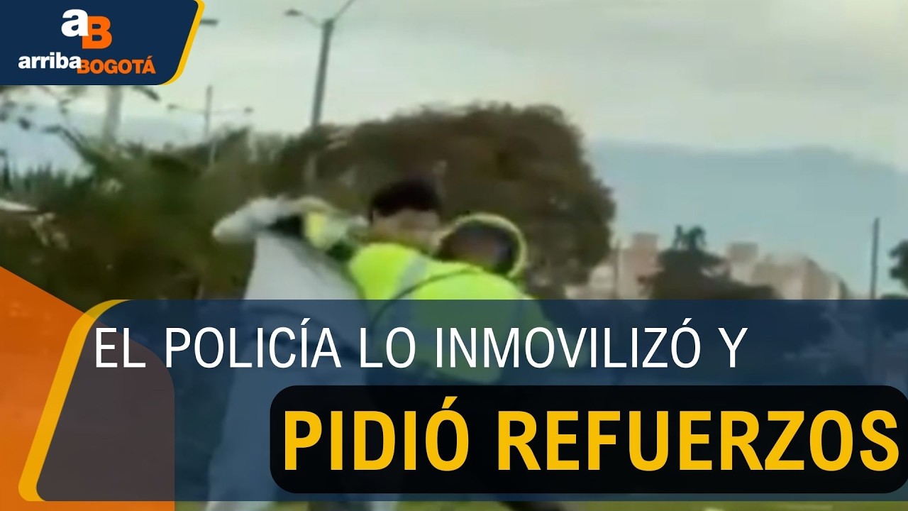 Conductor arrolló a policía tras evadir control en el sector del Salitre | CityTv