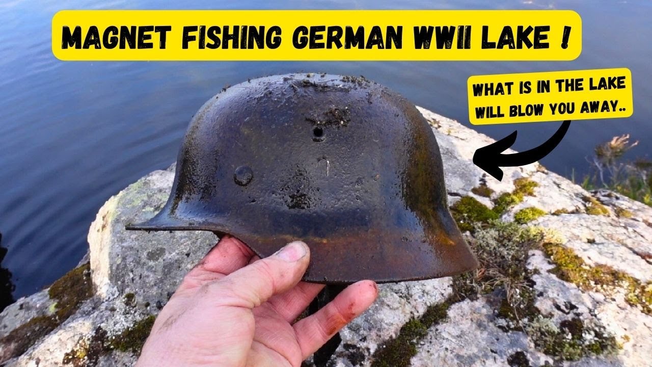 Magnet fishing incredible German WW2 lake. What is in this lake will blow  you away. AMAZING finds !