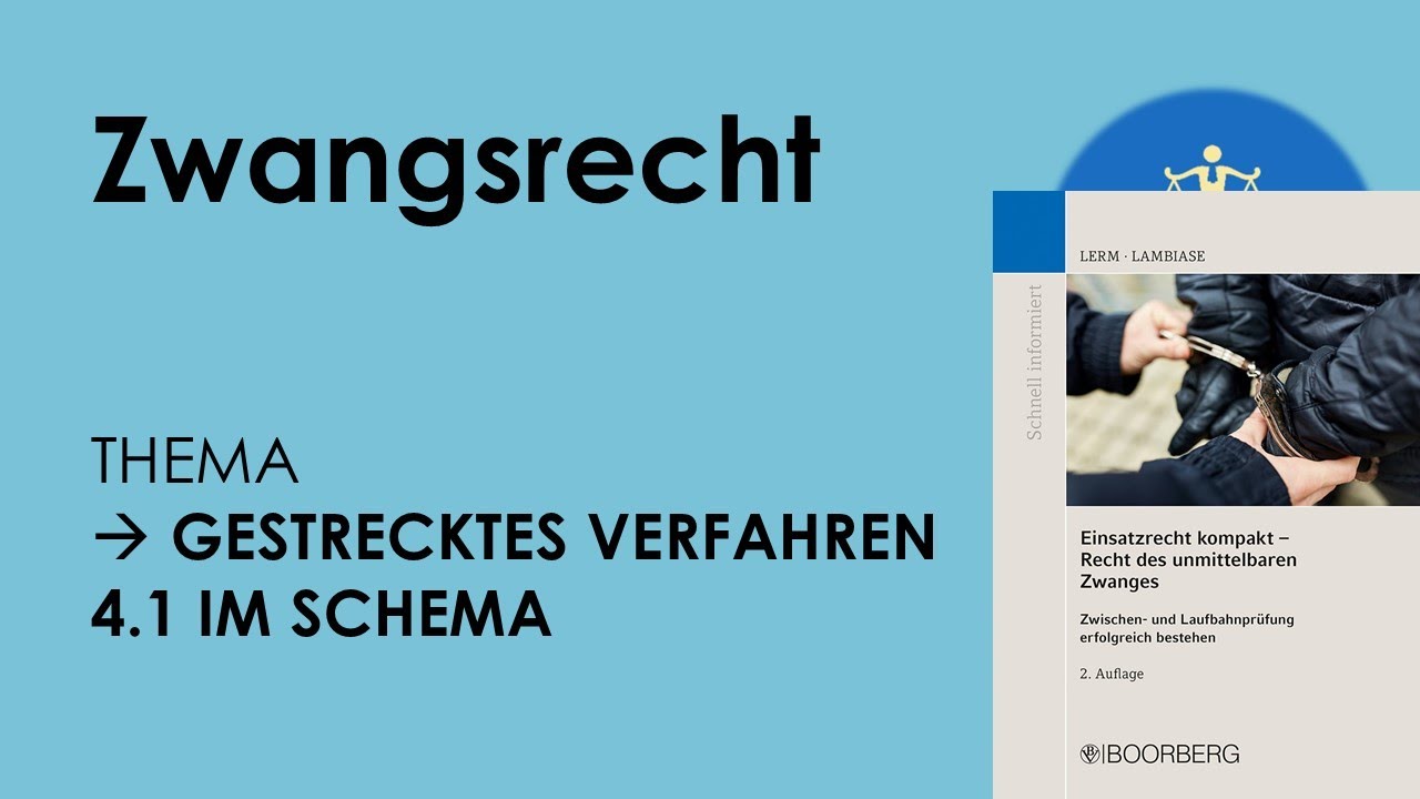 So geht Einsatzrecht! | ► Zwangsrecht | ► Gestrecktes Verfahren (👉🏻§ 6 I VwVG) 👉🏻 4.1 im Schema