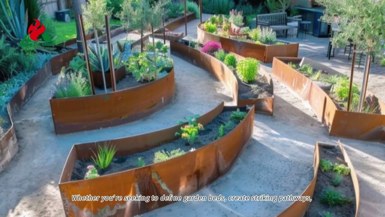Outdoor Corten Landscape Edging&Garden Corten Retaining Wall #edging #retainingwall