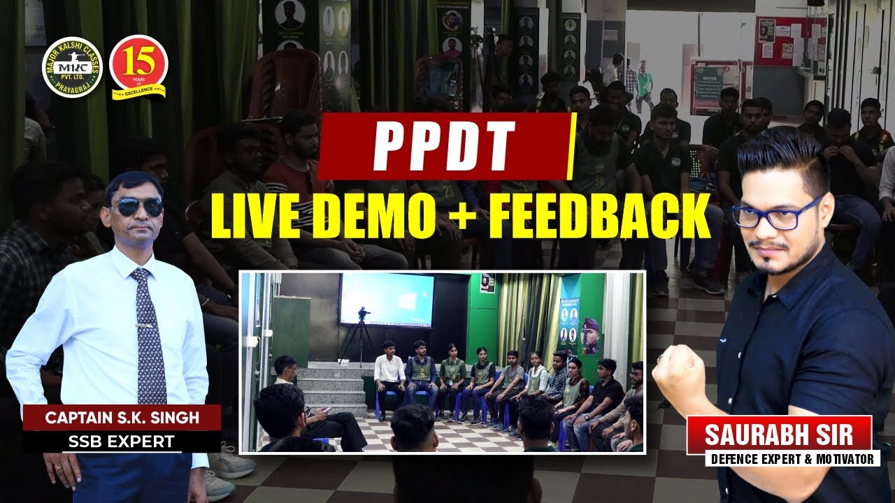 SSB Interview : PPDT(Picture Perception & Discussion Test)| LIVE DEMO