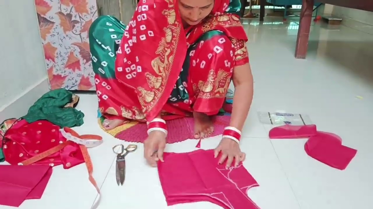 आसान तरीके से ब्लाउज कटिंग सीखें🙏#long video#blouse cutting#youtube 