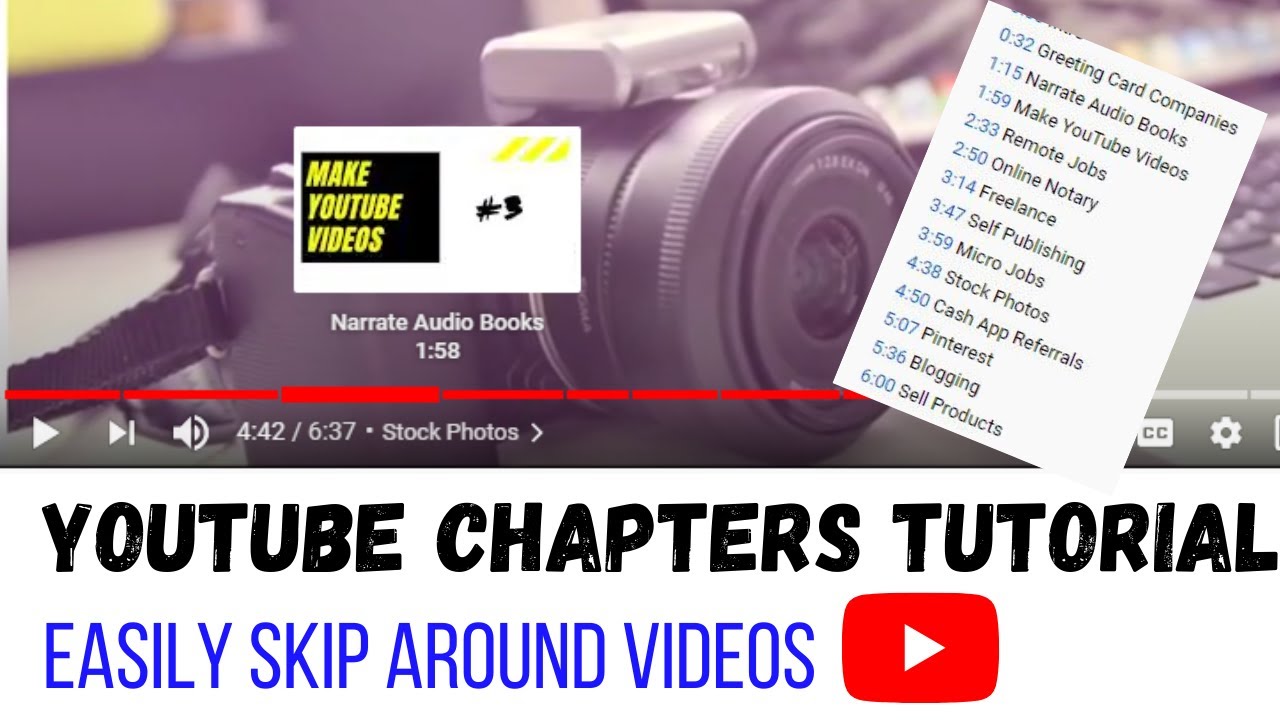 YouTube Chapters In Video Tutorial