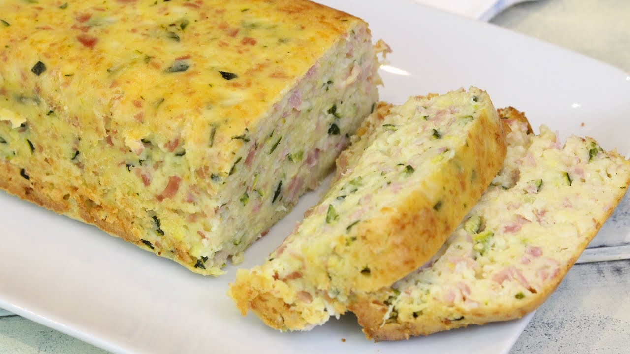 DELICIOSO Pastel de calabacín y jamón york con Thermomix