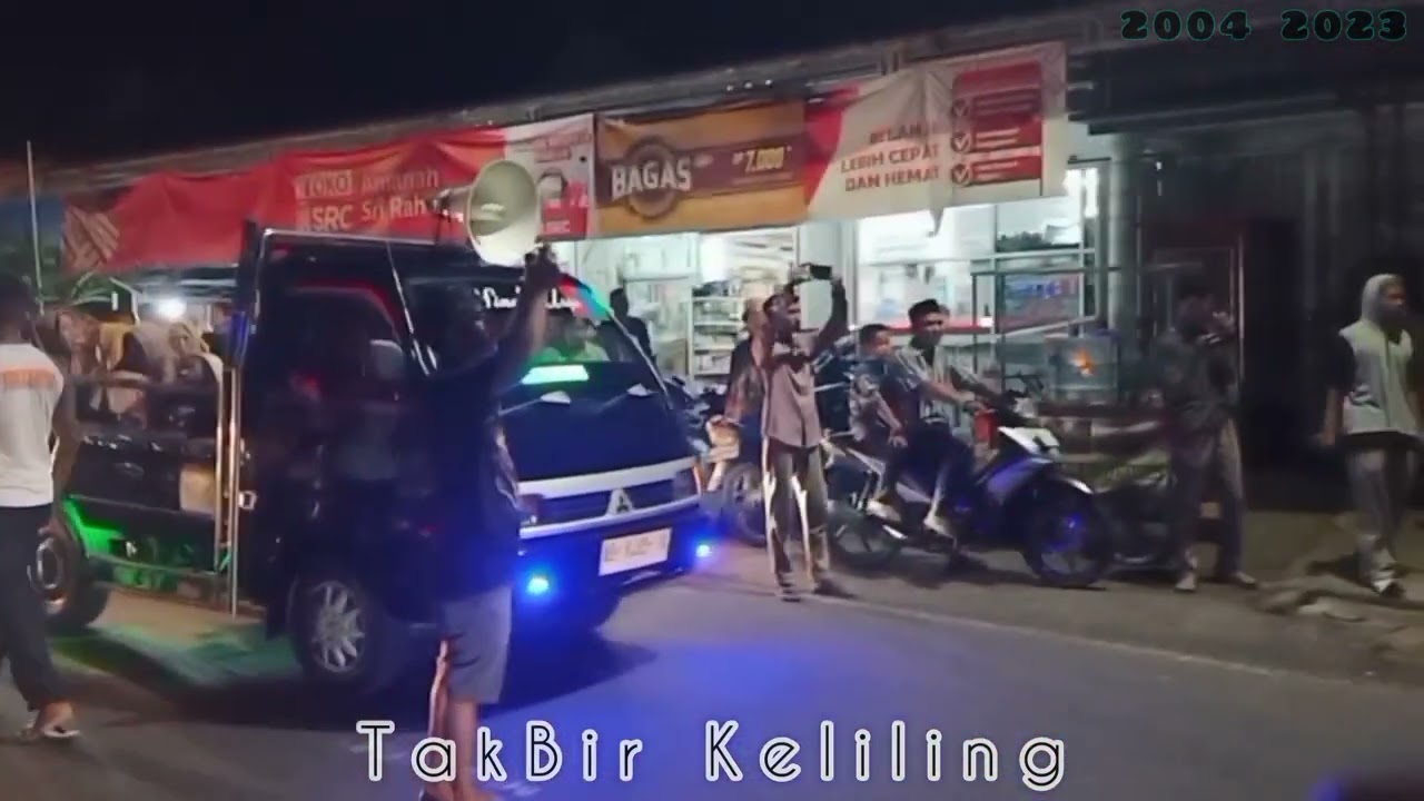Takbir Keliling di seputar pasar Wonotoro