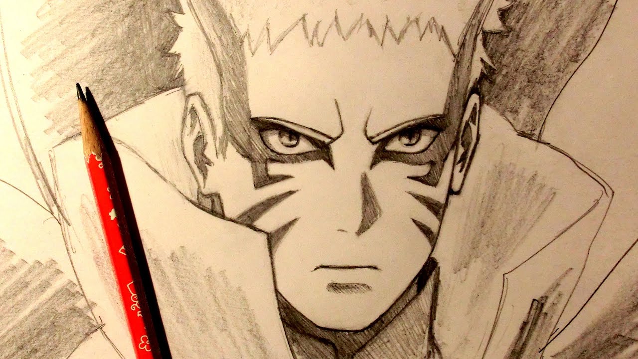 ASMR | Pencil Drawing 143 | Naruto baryon mode (Request)