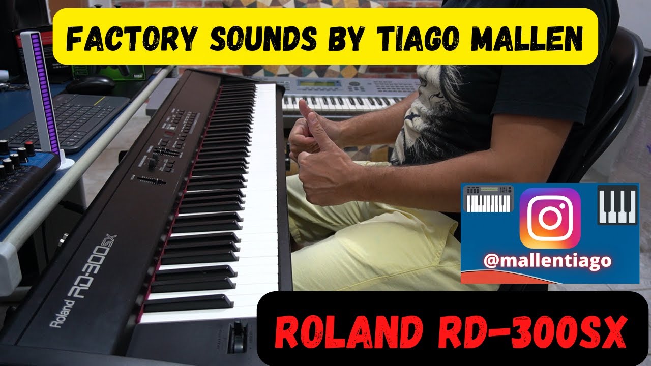 ROLAND RD-300SX (FACTORY SOUND) ANO : 2005 by TIAGO MALLEN #tecladista #roland #teclado #auladepiano