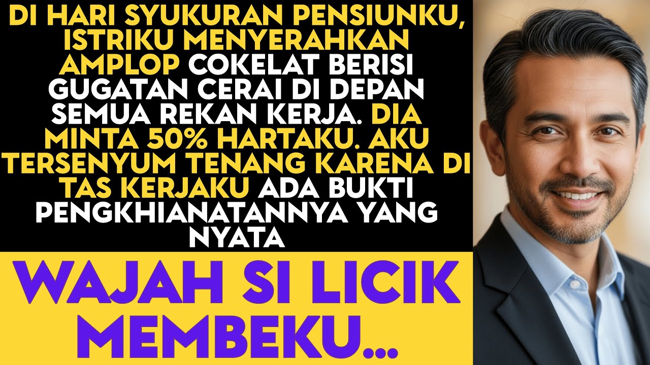 Istriku Beri Surat CERAI Saat Acara PENSIUN Di Depan Bos, Dia Tak Tahu Aku Sudah Siapkan Rencana Ini
