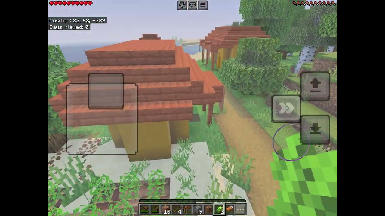 Me playing Minecraft peaceful p1 out of 5