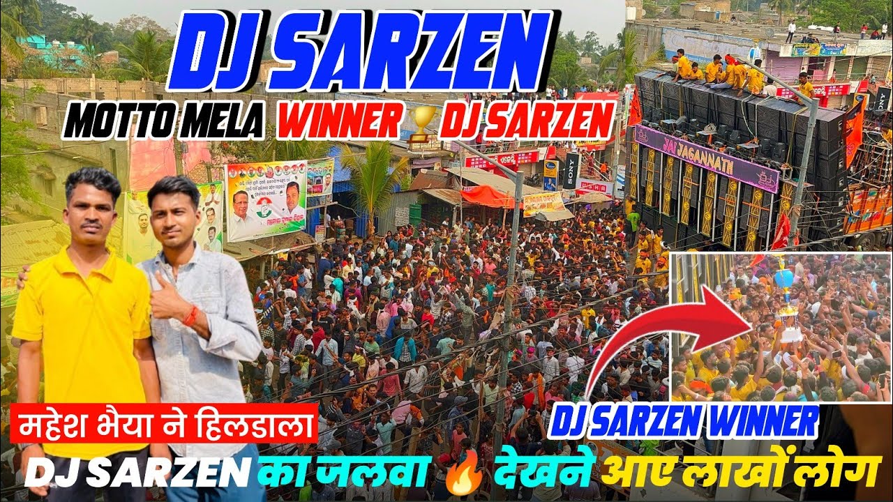 DJ SARZEN MOTTO MELA WINNER 🏆 || DJ SARZEN BIG ROADSHOW MOTTO MELA 2025