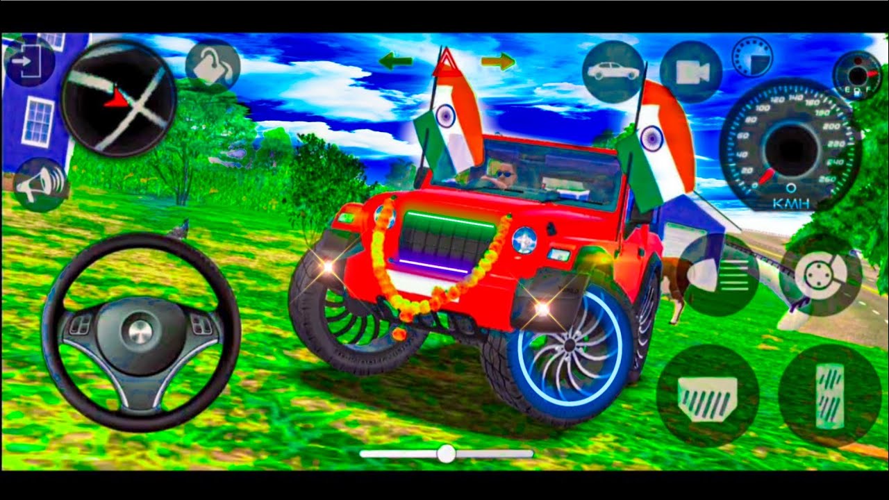 Modified Red Mahindra😈Thar Car Games: Indian Car (Gadi Wala Game) Car Game Android Gameplay #2026