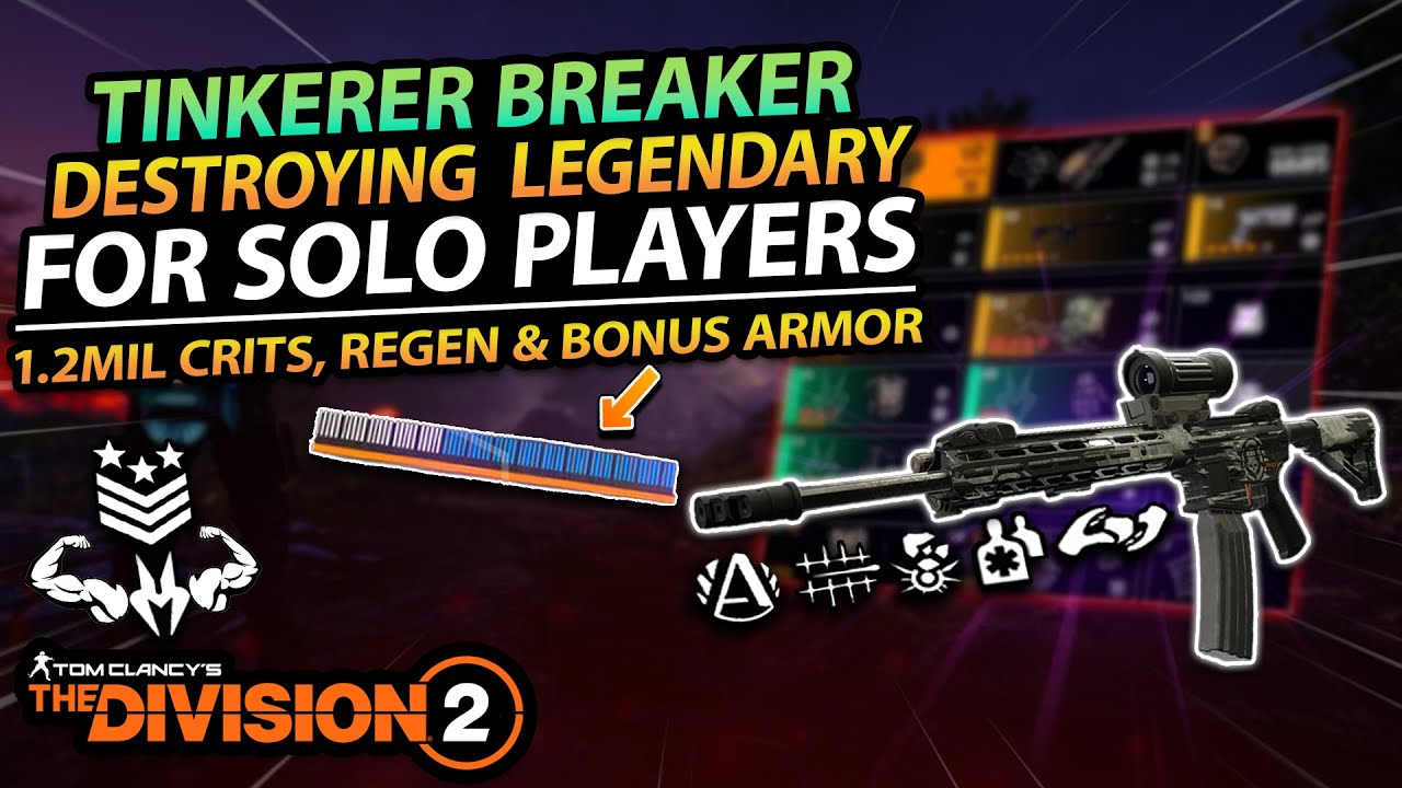 The Division 2 | HEARTBREAKER With TINKERER is Destroying LEGENDARY!