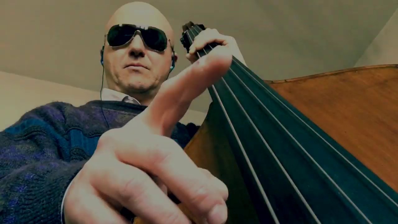 C minor Blues Bass Line Play Along Backing Track