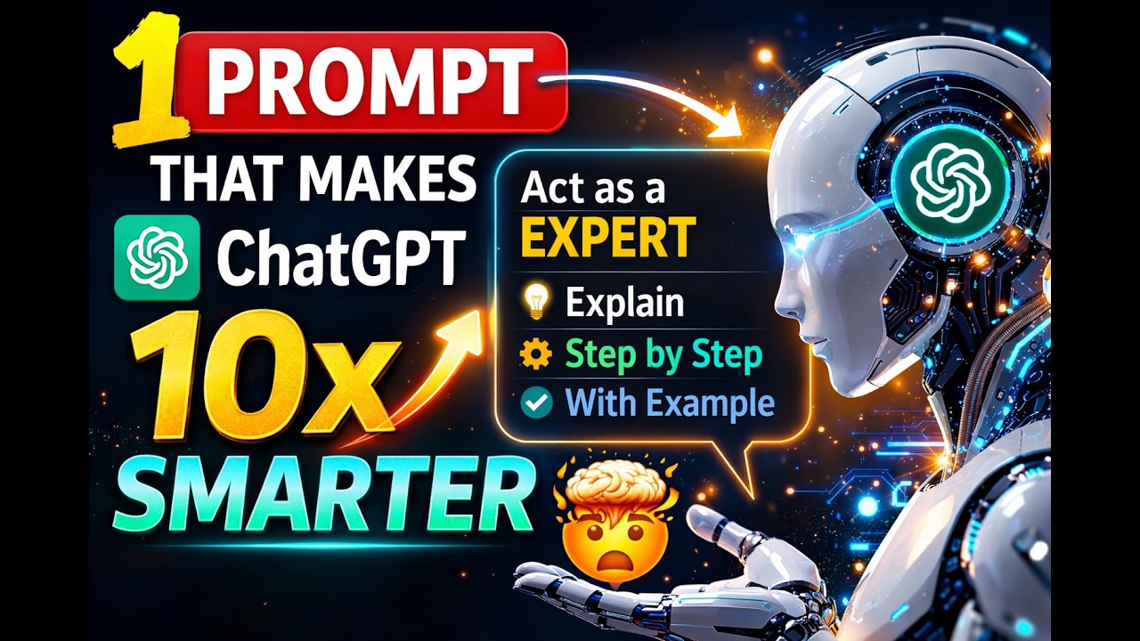 1 Prompt That Makes ChatGPT 10x Smarter 🤯