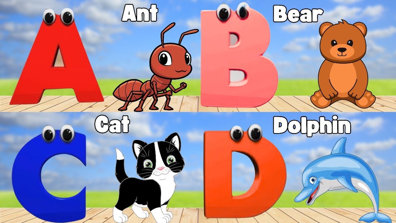 ABC Animals Song | A For Ant Learn ABC Alphabet for Children | Education ABC Nursery Rhymes