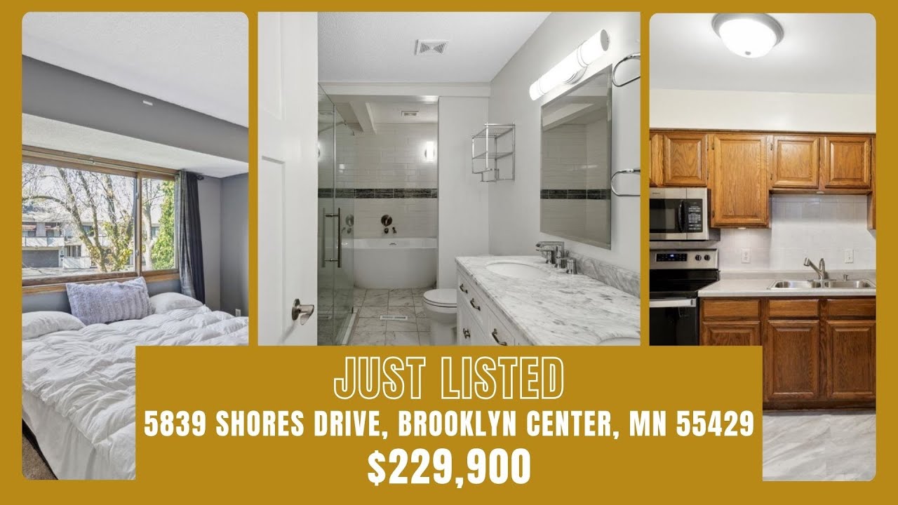 Welcome to this stunning 2-story end-unit townhome in the heart of Brooklyn Center, Minnesota!