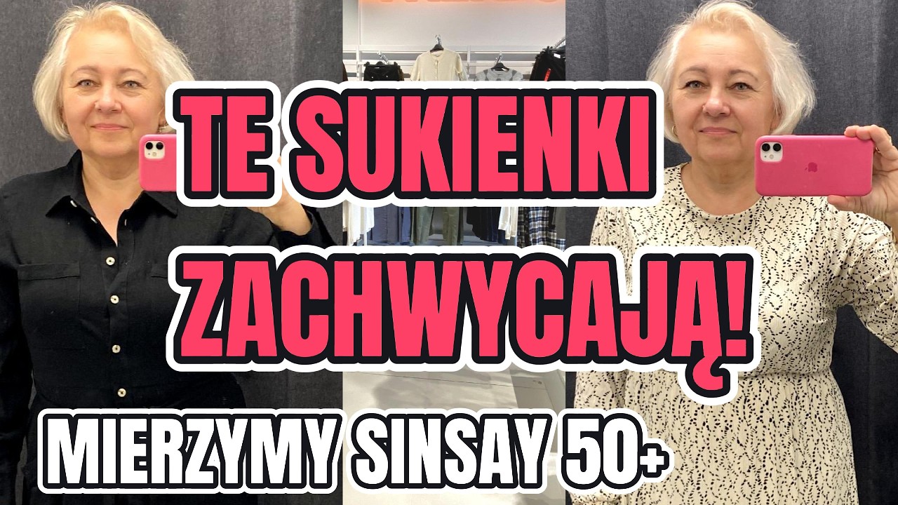 WOW ALE BOSKIE SUKIENKI NA DUŻY BIUST🌸MIERZYMY NOWOŚCI SINSAY 🌸MODA 50+ 60+ 🌸TANIE UBRANIA DAMSKIE 🌸