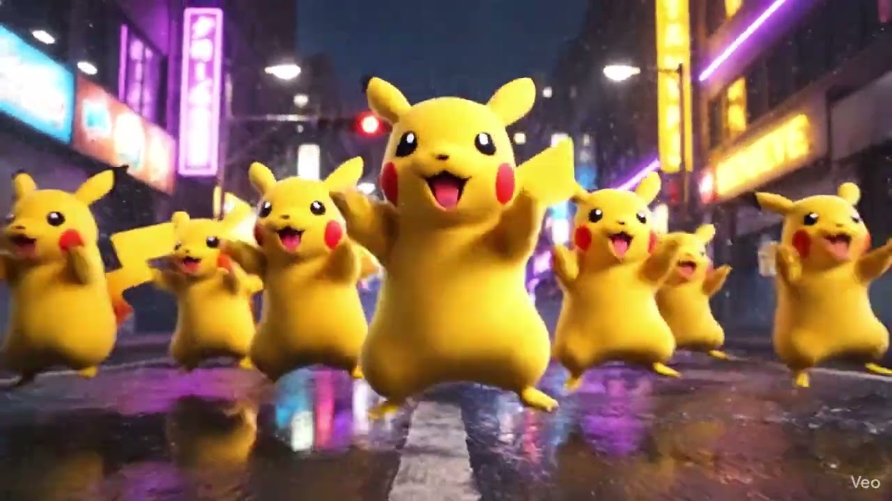 #pikachu Pikachu Nhảy Siêu Dễ Thương Pikachu Nhạc Thiếu Nhi Sôi Động  #pokemon Cho Bé giúp bé ăn cơm